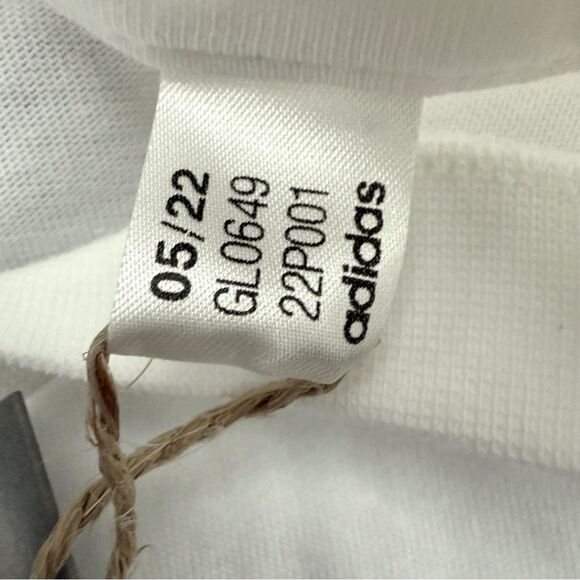 Adidas Multi-Sport White T-Shirt with Black Logo Women’s Size Small - Picture 7 of 7